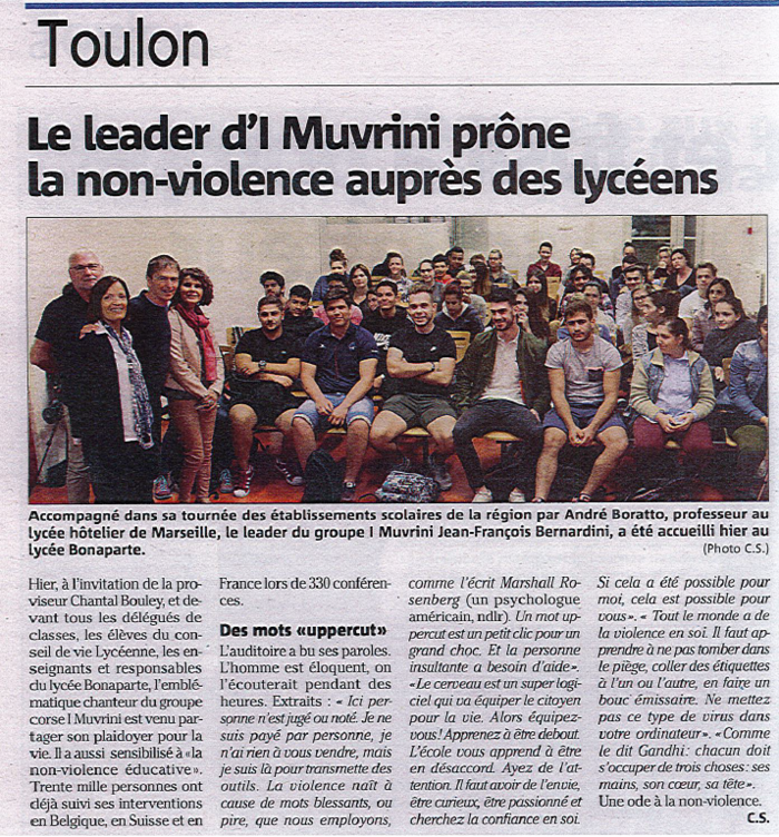 Article Var Matin Bernardini
